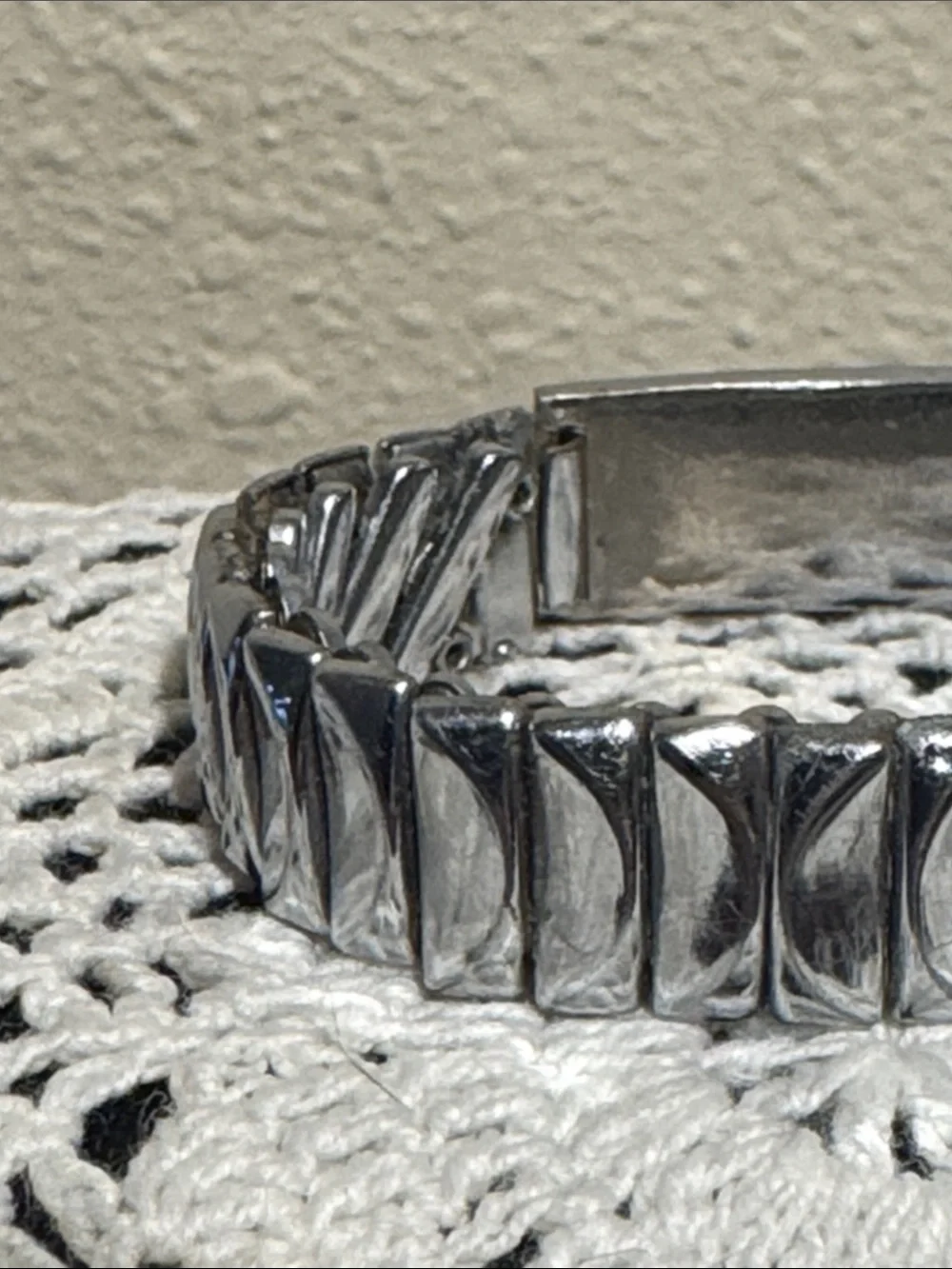 Baby Silver-Tone Stretch Bracelet